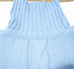 Warmer Damen Rollkragenpullover hellblau Gr. 38 - Neu Bild 3