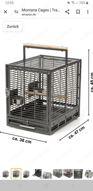 Transportkäfig für Papagei