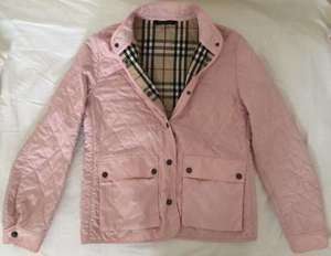 NP 980, - BURBERRY Jacke 36 38 rosa Steppjacke Nova Check Burberry s England TOP!