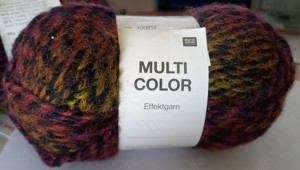 Neu! Neu! Neu! Drei Wollknäuel Multi Color Effektgarn