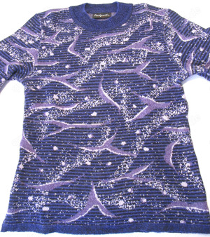 Strickpullover Gr. 38 (fällt aus wie Gr. 36) lila-bunt gemustert Margarethe Classics Bild 2