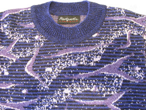 Strickpullover Gr. 38 (fällt aus wie Gr. 36) lila-bunt gemustert Margarethe Classics Bild 3