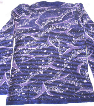 Strickpullover Gr. 38 (fällt aus wie Gr. 36) lila-bunt gemustert Margarethe Classics Bild 4