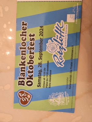 Ticket Blankenlocher Oktoberfest 