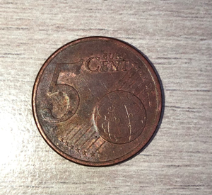 5 Cent münze Frankreich 2011, Fahlprägung