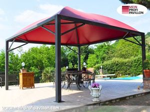 Pavillon 6x6 Überdachung Gazebo Pagodenzelt Festzelt Pvc Dach Restaurant Café Universität Zelt neu Bild 5