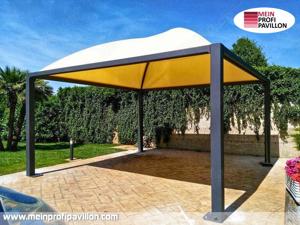 Pavillon 6x6 Überdachung Gazebo Pagodenzelt Festzelt Pvc Dach Restaurant Café Universität Zelt neu Bild 7