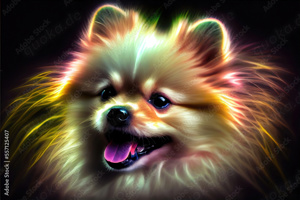 Pomeranian Zwergspitz Mini Sucht zuhause 