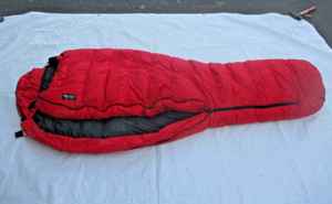 Marmot Gore tex - Daunen Schlafsack   RotSchwarz   190x75 cm - (S43)