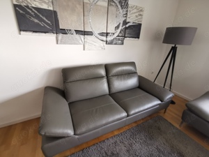 2 Sofas   Couch aus hochwertigem Echtleder