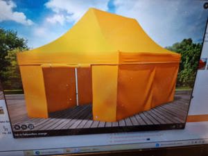 Verkaufe 1x benutztes 3x6m Faltpavilion, orange