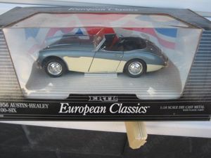 1 18 Modellautos Oldies--1x Austin Haeley Beige  Blau  NEU  OVP