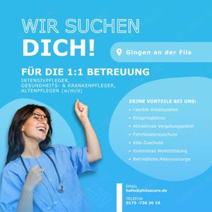 Intensivpflegekraft für die 1:1 Betreuung in Gingen an der Fils gesucht!