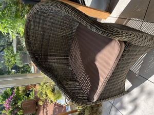 Rattan Sessel für Terrasse und Wintergarten 