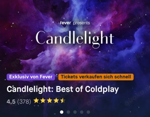 HEUTE, 21.9.: 2x Candlelight-Konzert- Best of Coldplay!! München!