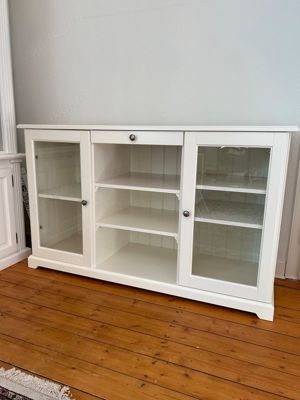 Ikea, Liatorp, Kommode, TV, Sideboard, Weiß, Neu, Vitrine, Glas