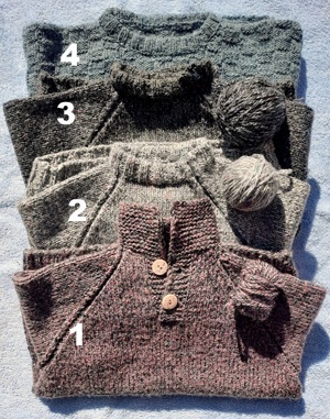 4 schöne Strickpullover, liebevolle Handarbeit   jeder Pullover ein Unikat!!