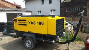 Atlas Copco XAS 186 80PS-Diesel Baukompressor Baustellenkompressor Kompressor