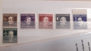 Briefmarken Österreich 1936 Erfinder postfrisch 