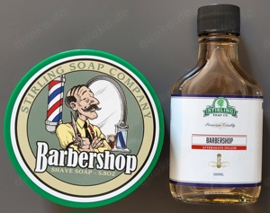 Rasierset Stirling Barbershop: Rasierseife und Aftershave