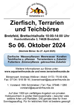 Aquarien und terrarien Börse 