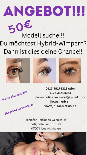 Modell gesucht    Wimpern