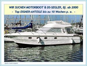 EIGNER-Gemeinschaft SUCHT MOTOR- und DECKSALON Boot und BIETET Miteigner-ANTEILE bis 10 Wo. p.a.