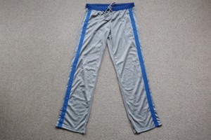 Workout Fitness Sweatpants Hose grau blau Streifen XL