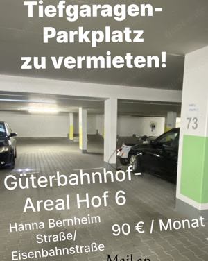 Tiefgaragenstellplatz zu vermieten in Tübingen, Südstadt Zentrum