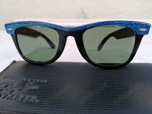 Vintage Sonnenbrille Ray-Ban Wayfarer blau-perlmutt, Herren