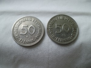 2 X 50 Pfennig  1950 D------Bundesrepublik Deutschland   PORTOFREI