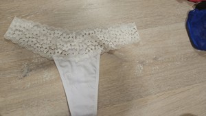 damen string gr L farbe weiss  Bild 2