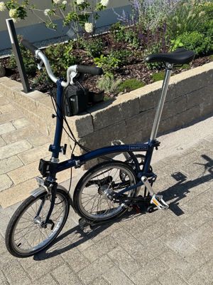 Brompton H6L blue mit Koffer