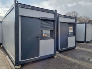 Bürocontainer mit WC   Sozialcontainer 6m x 2,44m