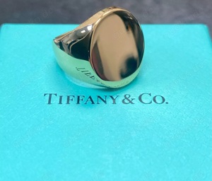 Tiffany & Co. Herren Siegelring 18K Gelbgold