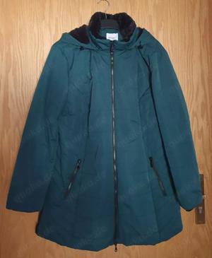 sheego Damen Jacke Winterjacke grün - Gr. 52