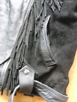 Chopper Lederjacke,Motorradjacke, Bikerjacke mit Fransen, Retro Bild 6