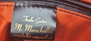 Designer Filztasche MARSCHOLLEK Edelweiß Trachten grau *NEU* Bild 8