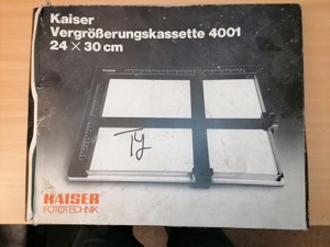 Vergrößerungskasette 4001 - Kaiser Fototechnik - 24 x 30 cm - funktionsfähig