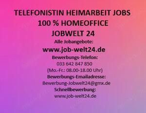 Biete Job als Telefonistin in Heimarbeit Herzogenrath und Deutschlandweit Arbeit im Homeoffice