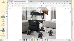 NEU KESSER Alu Rollator klappbar Leichtgewichtsrollator Laufhilfe Gehhilfe Gehwagen