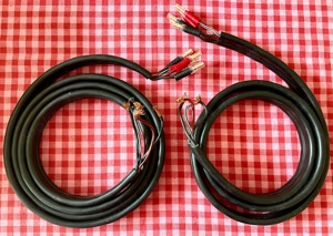 Linn K400 biwire lautsprecherkabel 1 x 1,80m + 1x 2,50m mit an 1 seite Neue Dynavox BFA stecker