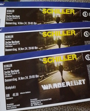 *3 Tickets* Schiller Wanderlust 14.11.2024 Zeche Bochum