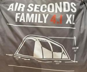 Quechua Familienzelt aufblasbar - Air Seconds Family 4.1 XL für 4 Personen