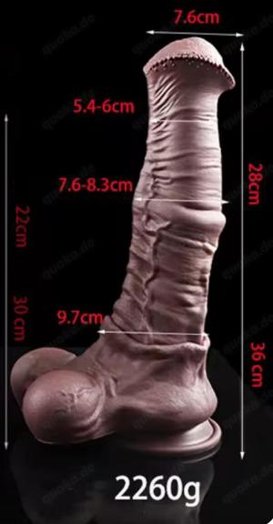 Horse Dildo Huge Realistic Pferdeschwanz Penis Dildo Bild 3