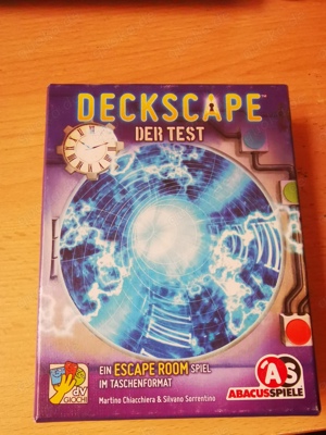 Deckscape - Der Test  Escape- Room Spiel Kartenspiel 