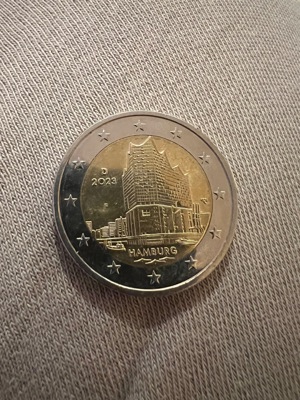 2 Euro Münze Hamburg 