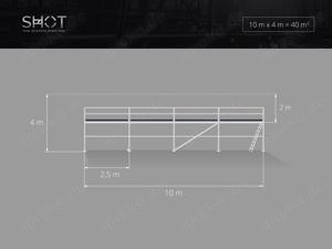 GÜNSTIG Skele Scaffolding scaff 74 Stahlgerüst 4x10m Arbeitsgerüst Schnelle Lieferung