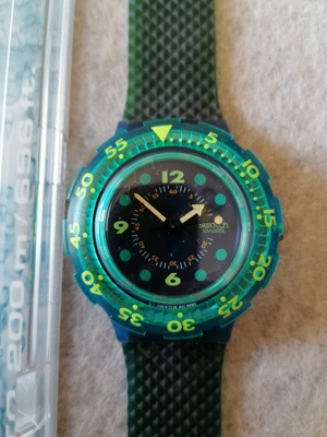 Swatch Uhr Scuba  Blue Moon  1991