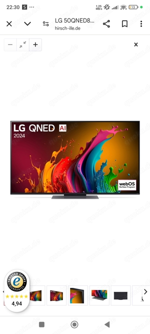   LG 50QNED87T6B QNED-TV UHD